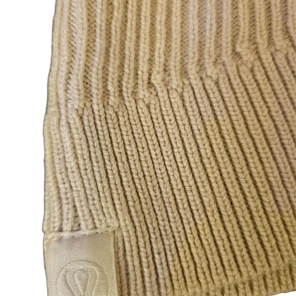 ​Lululemon Reversible Crossover Ribbed Sweater - Size 12‎ - Bone/Light Beige - Picture 4 of 12